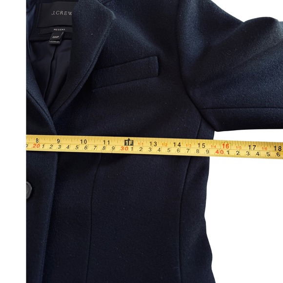 J CREW Women's Nello Gorilla Wool Midi Peacoat- Black - Picture 8 of 12